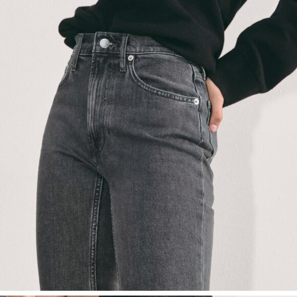 Everlane Curvy ’90s Cheeky Jean Cropped Size 28 Washed Charcoal - Picture 2 of 11